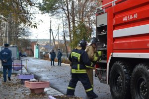 Учение Ступинского гарнизона пожарной охраны