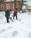Уборка снега на территории