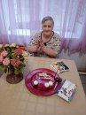 Оригинальный букет хризантем сделала Надежда Рычагова, проживающая в домe-интернате № 1