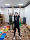 С утренней зарядки начался День здоровья в отделении реабилитации для детей-инвалидов №2