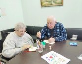 Мастер-класс «Пасхальные узоры» прошёл в доме-интернате № 2 
